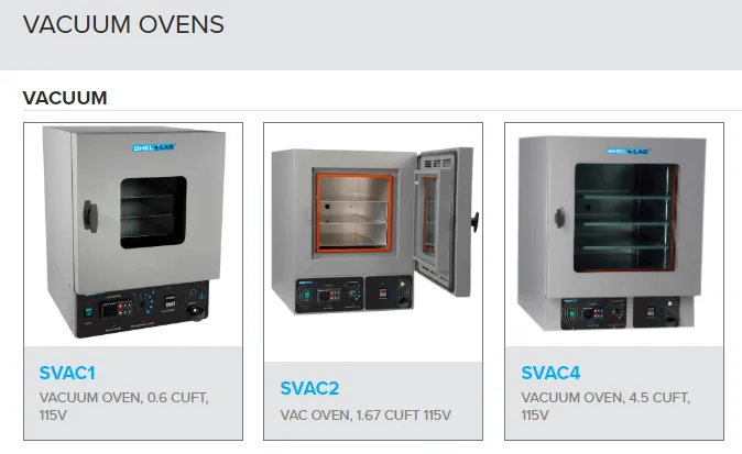 Sản phẩm Vacuum Oven SVAC1 SVAC2 SVAC4 — Công Ty TNHH Thương Mại Rồng Tiến — MST 0301417615