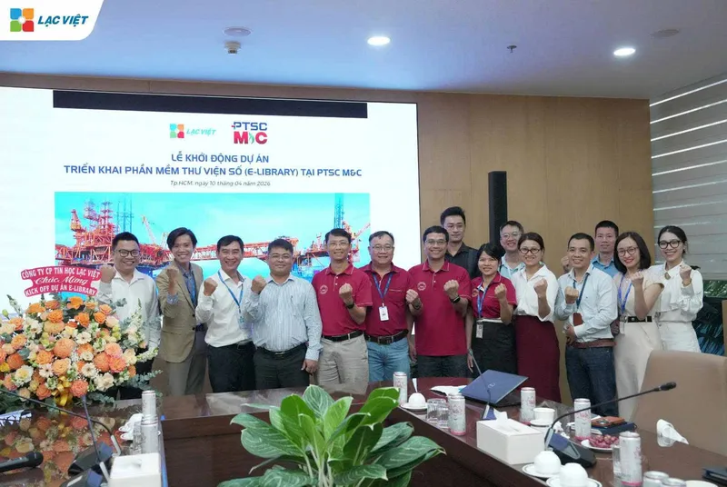 Sản phẩm ptsc mc trien khai du an thu vien dien tu cung lac viet — Công Ty Cổ Phần Tin Học Lạc Việt — MST 0301448733