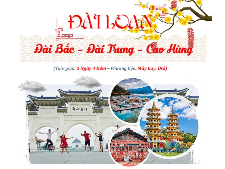 Sản phẩm tour du lich dai loan tet 2024 — Công Ty Cổ Phần Xây Dựng Thương Mại Du Lịch Hồng Ngọc Hà — MST 0301479499