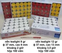 Sản phẩm nen tealight khong mui 2 size 85 000 120 000 d hop 100 cai_200x200 — DNTN Hóa Mỹ Phẩm Mê Kông — MST 0301648940