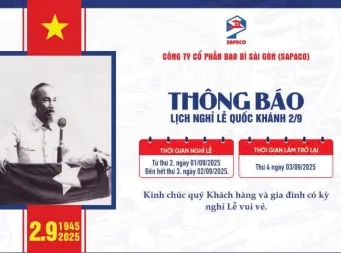 Sản phẩm le 02092025 8305 — Công Ty Cổ Phần Bao Bì Sài Gòn — MST 0301714946