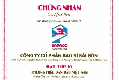 Sản phẩm top10sapaco 53352 — Công Ty Cổ Phần Bao Bì Sài Gòn — MST 0301714946