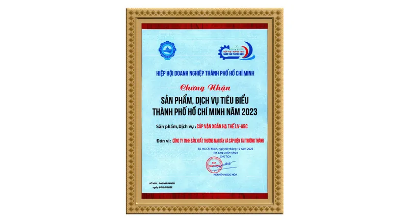 Sản phẩm san pham tieu bieu 2023 homepage v2 — Dây Cáp Điện TTT - Công Ty TNHH SX TM Dây Và Cáp Điện Tài Trường Thành — MST 0301753889