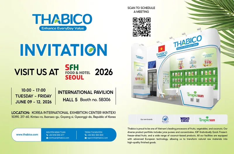 Sản phẩm 8852 about Invitation_SeoulFood_2026_WEB   upload — Công Ty TNHH Sản Xuất Thương Mại Dịch Vụ Thanh Bình — MST 0301942170