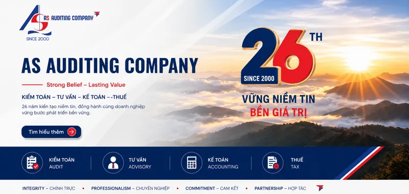 Văn phòng Kiểm Toán AS - Công Ty TNHH Kiểm Toán AS #22070 — MST 0301996715