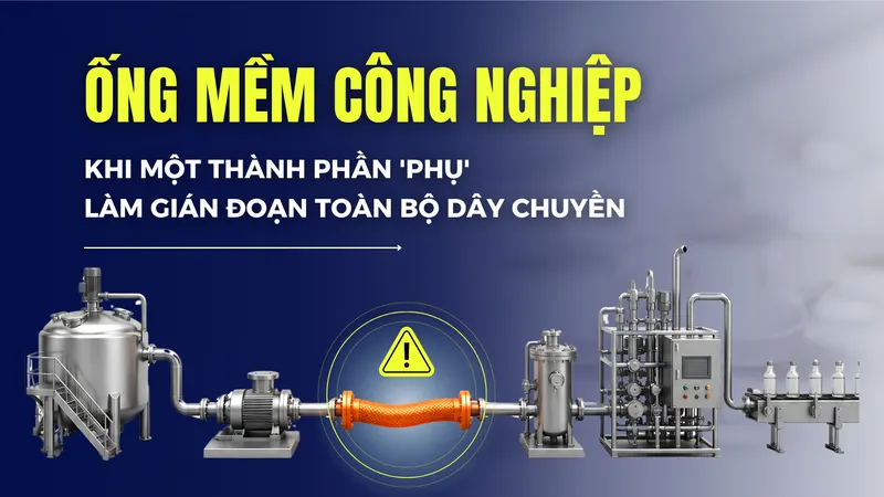 Sản phẩm Ong mem cong nghiep Khi mot thanh phan phu lam gian doan toan bo day chuyen — ống Mềm Khánh Anh - Công Ty TNHH Thương Mại Dịch Vụ Khánh Anh — MST 0302002028