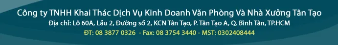 Sản phẩm qc header — Công Ty TNHH Khai Thác Dịch Vụ - Kinh Doanh Văn Phòng Và Nhà Xưởng Tân Tạo — MST 0302408444