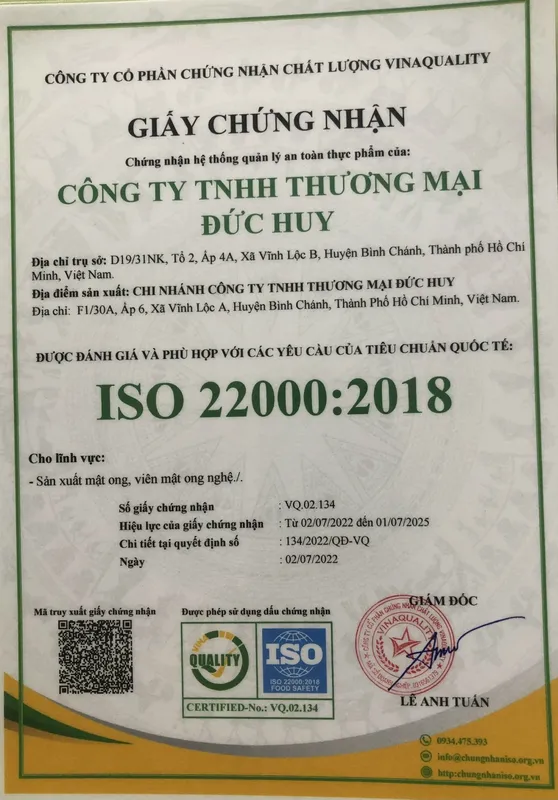 Sản phẩm _140722032957 — Mật Ong Đức Huy - Công Ty TNHH Thương Mại Đức Huy — MST 0302457106