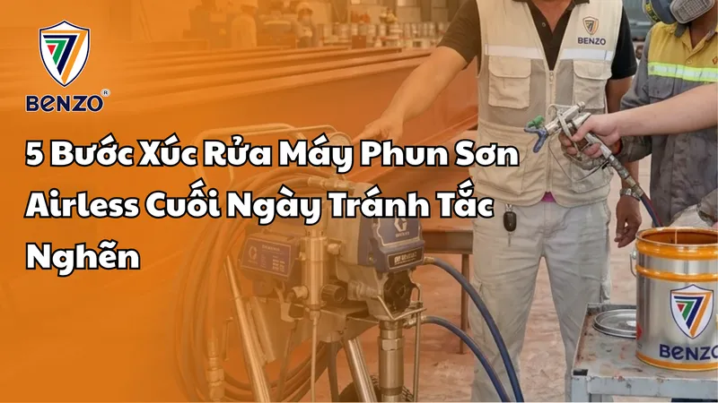 Sản phẩm 5 Buoc Xuc Rua May Phun Son Airless Cuoi Ngay Tranh Tac Nghen — Công Ty TNHH Thương Mại - Sản Xuất Tân Trường Thịnh — MST 0302559108
