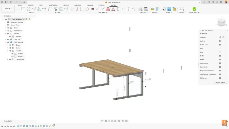 Sản phẩm chinh sua kich thuoc sketch trong autodesk fusion — Công Ty Cổ Phần Phát Triển Kỹ Thuật Và TM Tân Đức — MST 0302560382