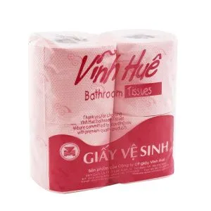 Sản phẩm Giay ve sinh cao cap hong 4 cuon Vinh Hue 5 300x300 — Công Ty Cổ Phần Giấy Vĩnh Huê — MST 0302566539