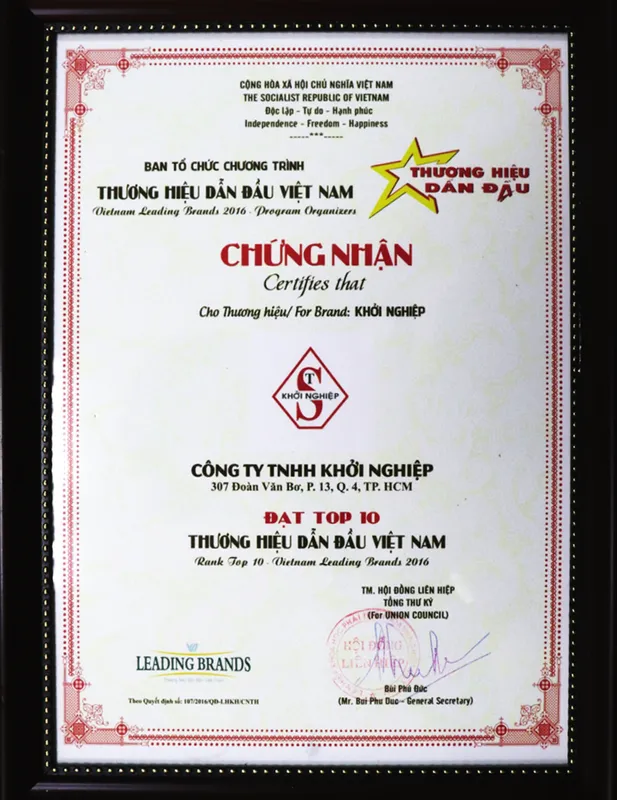 Sản phẩm khoi nghiep dong goi quan mang top 10 thuong hieu_270121 — Thiết Bị Ngân Hàng Khởi Nghiệp - Công Ty TNHH Khởi Nghiệp — MST 0302575149