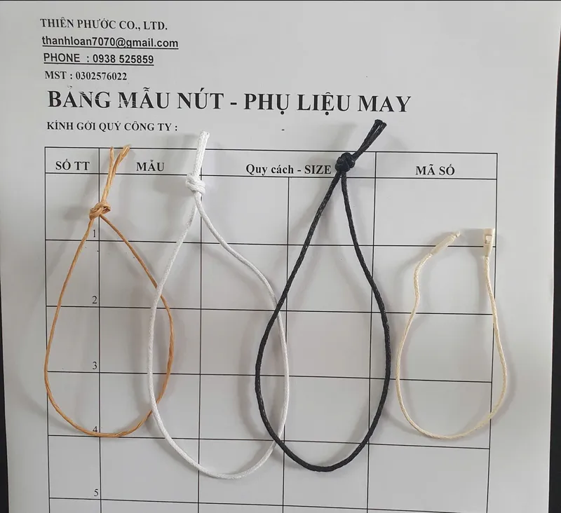 Sản phẩm day treo — Dây Treo Nhãn Mác Thiên Phước - Công Ty TNHH Thương Mại-Dịch Vụ Và Tư Vấn Đầu Tư
Thiên Phước — MST 0302576022