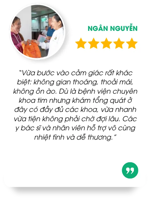 Sản phẩm Testimonial 01 — Tâm Đức - Công Ty Cổ Phần Bệnh Viện Tim Tâm Đức — MST 0302668322