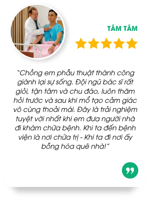 Sản phẩm Testimonial 04 — Tâm Đức - Công Ty Cổ Phần Bệnh Viện Tim Tâm Đức — MST 0302668322