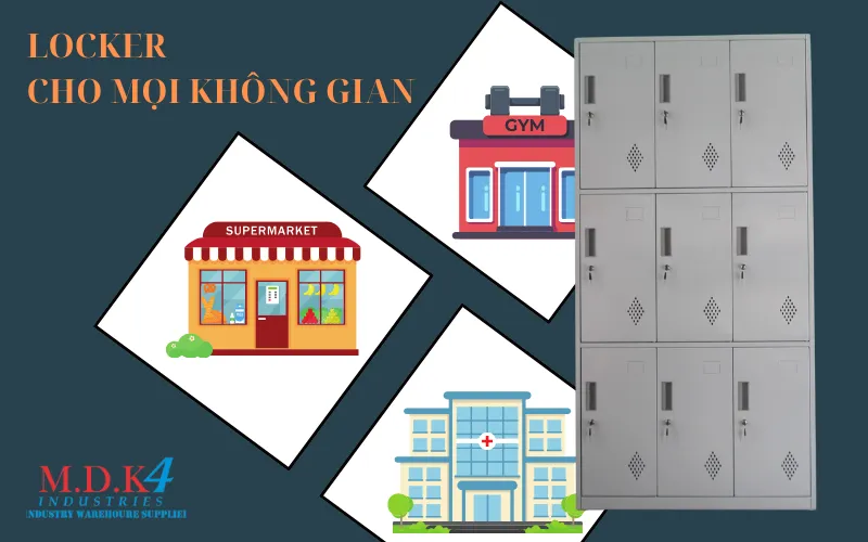 Sản phẩm Locker cho moi khong gian — Bàn Thao Tác M.D.K - Công Ty Trách Nhiệm Hữu Hạn M.D.K — MST 0302691145