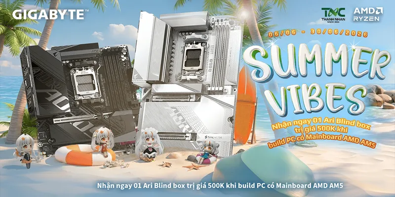 Sản phẩm gigabyte summer vibes build pc he cung gigabyte amd 602 — Công Ty TNHH Tin Học Thành Nhân — MST 0302802641