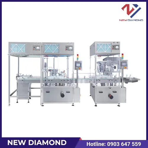 Sản phẩm day truyen dong chai thuoc tiem 1a — Văn Phòng Đại Điện - Công Ty TNHH Thiết Bị New Diamond — MST 0302862513