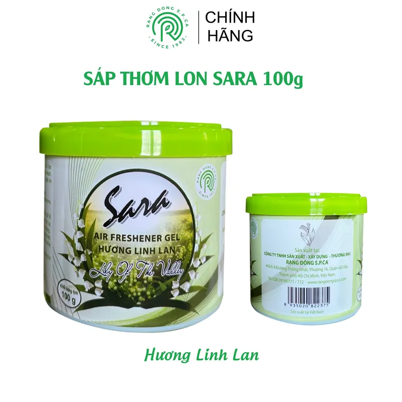 Sản phẩm Sap lon Sara 100g Linh Lan — Hóa Mỹ Phẩm S.P.Ca - Công Ty TNHH Sản Xuất Xây Dựng Thương Mại Rạng Đông S.P.Ca — MST 0302871476