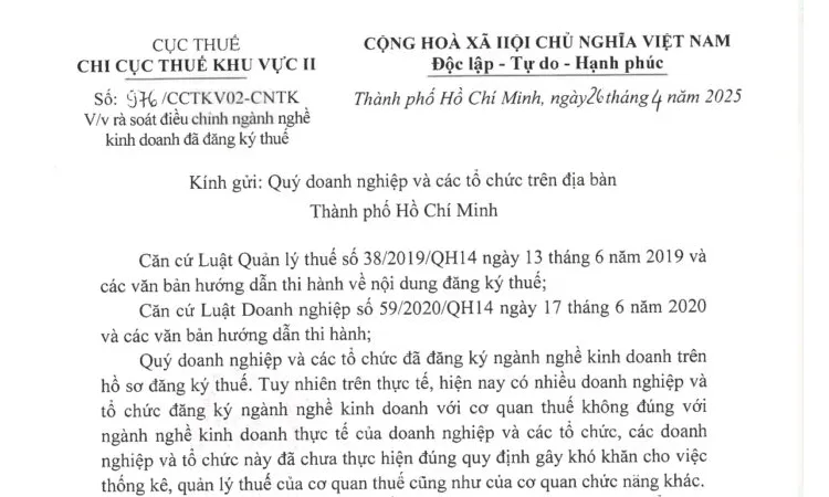 Sản phẩm cong van 976_1747641297 — Công Ty TNHH Dịch Vụ Kế Toán - Đại Lý Thuế Tân Thành Thịnh — MST 0302919167