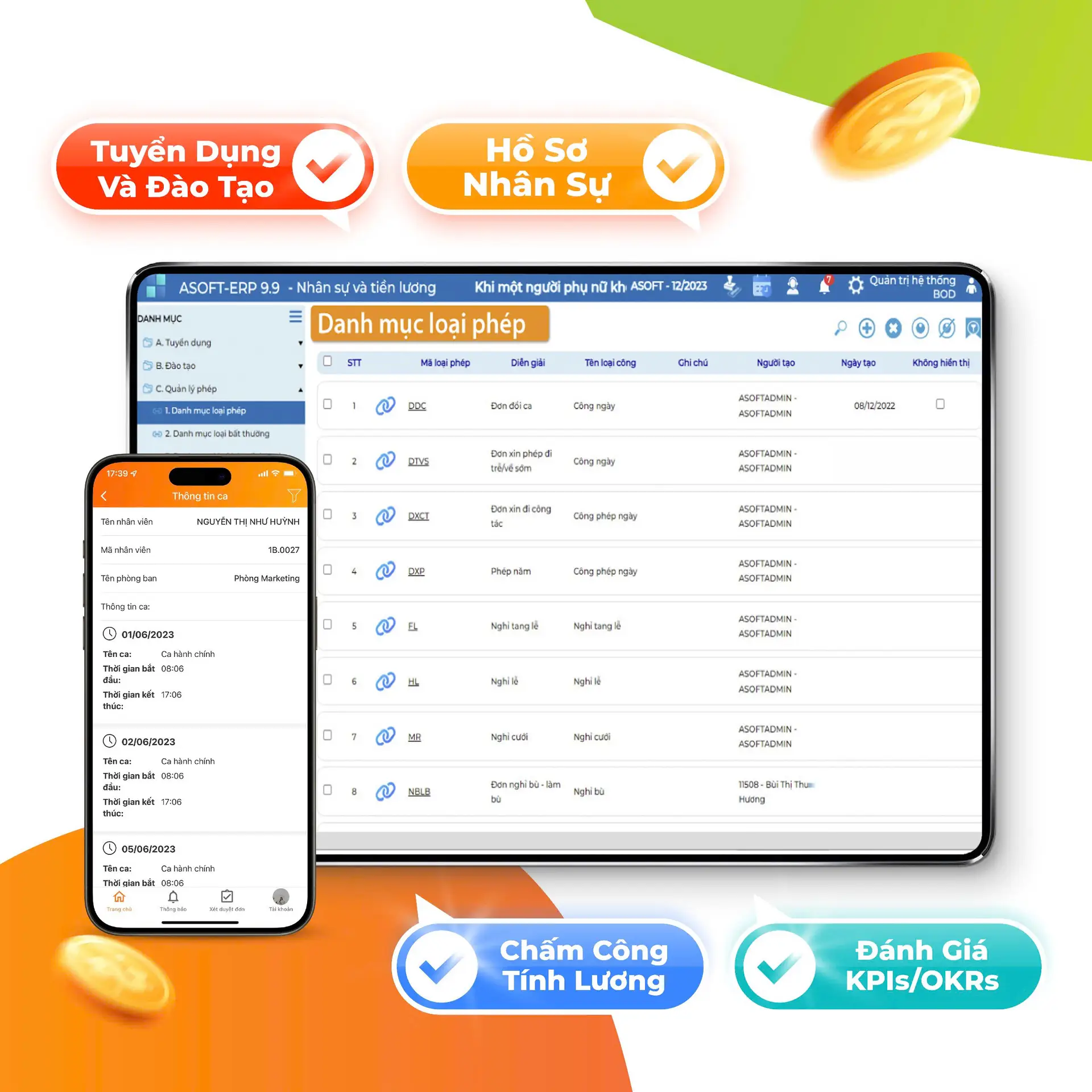 Sản phẩm HRM — Công Ty Cổ Phần ASOFT — MST 0302986741