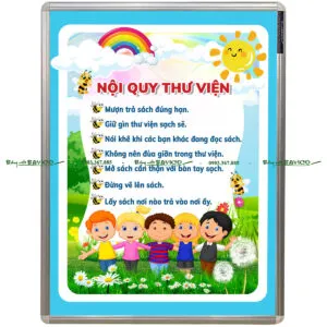 Sản phẩm bang noi quy thu vien bvc6 300x300 — Công Ty TNHH Thiết Bị Giáo Dục Bavico — MST 0303030028
