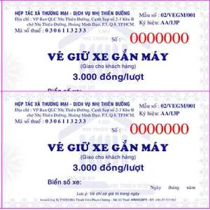 Sản phẩm 94 in ve giu xe — Ngành In Phạm Chương - Công Ty TNHH MTV Phạm Chương — MST 0303112873