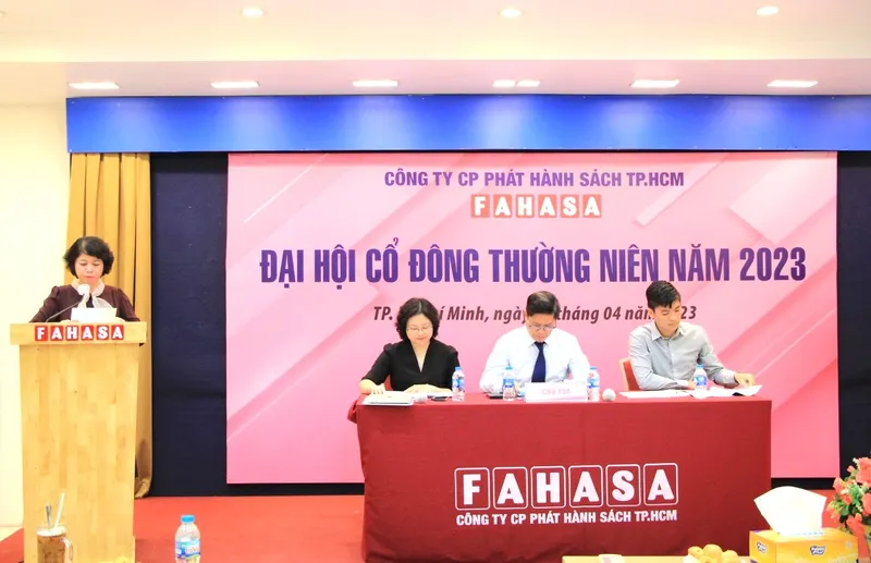 Sản phẩm DHCD fahasa 2023.2 — Tổng Công Ty Văn Hóa Sài Gòn — MST 0303158155