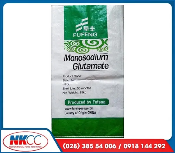 Sản phẩm 1PHU GIA THUC PHAM DIEU VI MONOSODIUM GLUTAMATE (INS621),XUAT XU TRUNG QUOCfn — Phụ Gia Thực Phẩm Ngọc Kim Châu - Công Ty TNHH Thương Mại Ngọc Kim Châu — MST 0303186191
