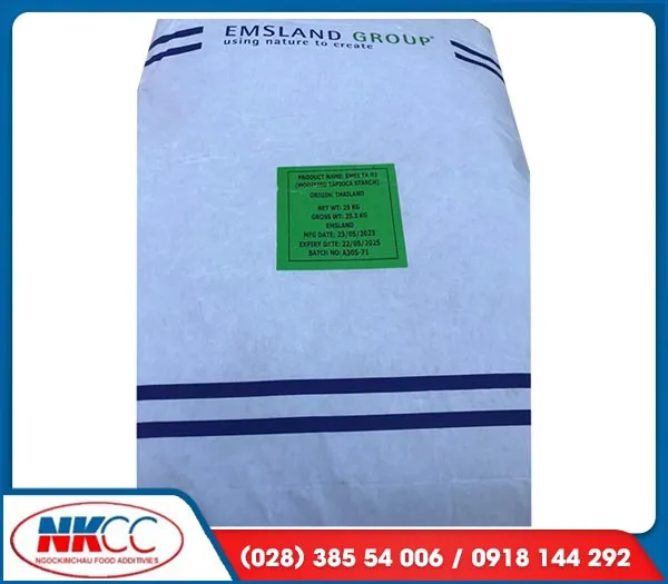Sản phẩm 2TINH BOT KHOAI MI BIEN TINH EMES TA 02 (INS1420), XUATXU THAI LANfn — Phụ Gia Thực Phẩm Ngọc Kim Châu - Công Ty TNHH Thương Mại Ngọc Kim Châu — MST 0303186191