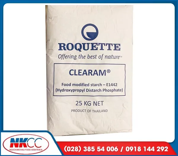Sản phẩm 4TINH BOT KHOAI MI BIEN TINH CLEARAM TR 1008 (INS1442), XUAT XU THAI LANfn — Phụ Gia Thực Phẩm Ngọc Kim Châu - Công Ty TNHH Thương Mại Ngọc Kim Châu — MST 0303186191