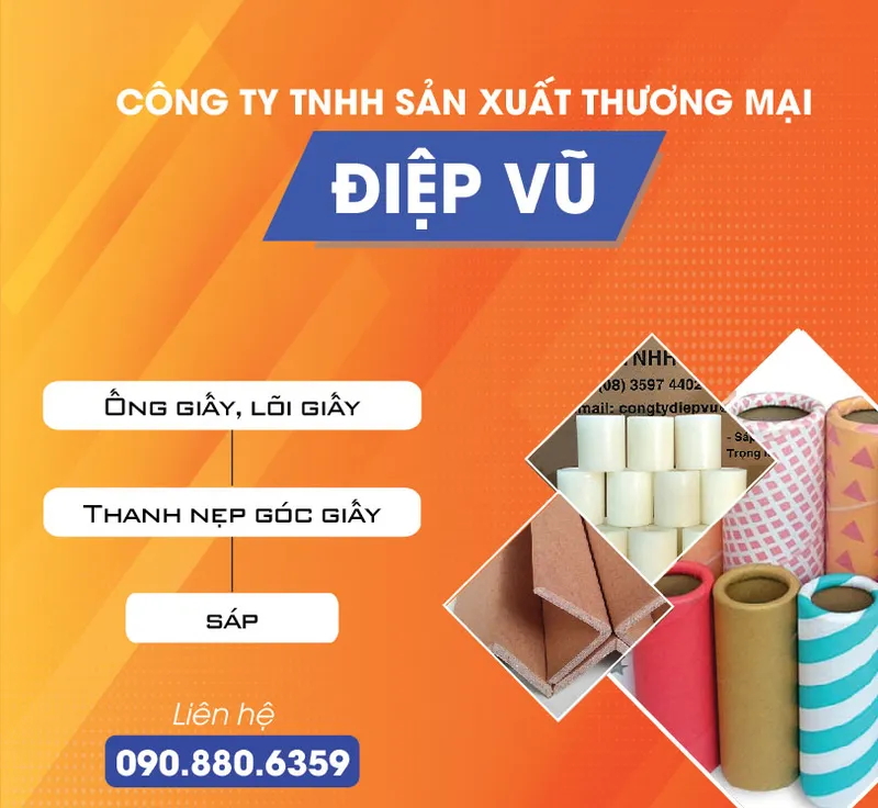 Sản phẩm bbbbbbbbbbbbbb 01 — Sản Xuất ống Lõi Giấy Hồ Chí Minh - Công Ty TNHH Sản Xuất Thương Mại Điệp Vũ — MST 0303302112