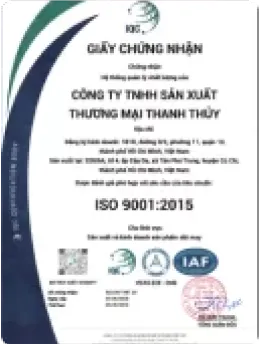 Sản phẩm cert03 — Công Ty TNHH Sản Xuất Thương Mại Thanh Thủy — MST 0303433122