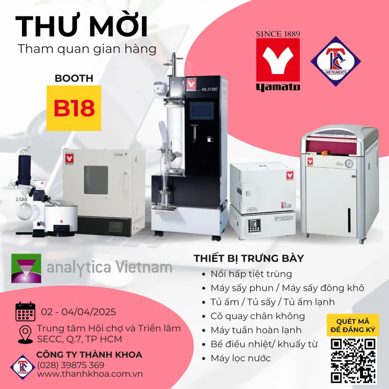 Sản phẩm thư mời Yamato — Công Ty TNHH Thiết Bị Khoa Học Kỹ Thuật Thành Khoa — MST 0303649379