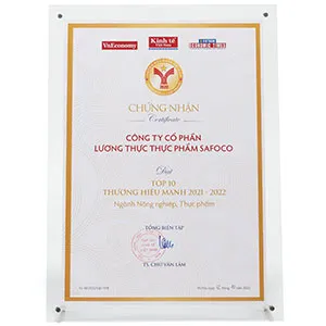 Sản phẩm 63ad3dcb29fc9339263577 — Công Ty Cổ Phần Lương Thực Thực Phẩm SAFOCO — MST 0303752249