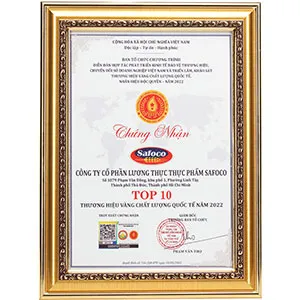 Sản phẩm 63ad3e5695abc610621349 — Công Ty Cổ Phần Lương Thực Thực Phẩm SAFOCO — MST 0303752249
