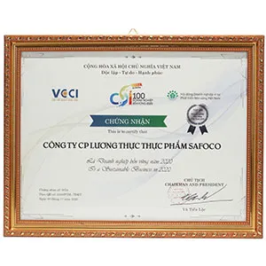 Sản phẩm 63ad3f0855722358060863 — Công Ty Cổ Phần Lương Thực Thực Phẩm SAFOCO — MST 0303752249