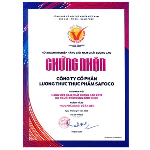 Sản phẩm 63b69a9eca07a121133867 — Công Ty Cổ Phần Lương Thực Thực Phẩm SAFOCO — MST 0303752249