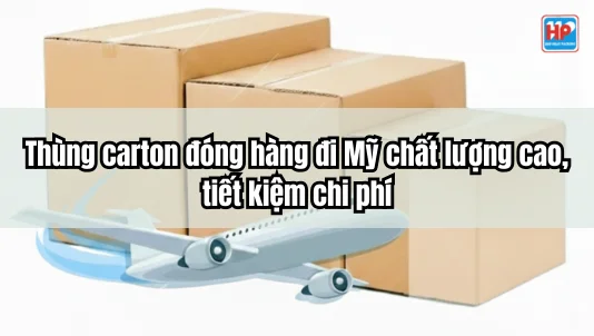 Sản phẩm thung carton dong hang di my — Công Ty TNHH Sản Xuất - Thương Mại Bao Bì Hợp Phát — MST 0303782003