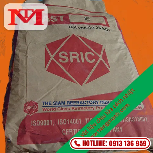 Sản phẩm be tong chiu nhiet SRIC Thailand — Công Ty TNHH Sản Xuất Thương Mại Tiếng Mạnh — MST 0303883636