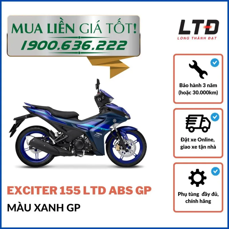 Sản phẩm exciter 155 vva phien ban gioi han abs gp — Công Ty TNHH Thương Mại Long Thành Đạt — MST 0304034850