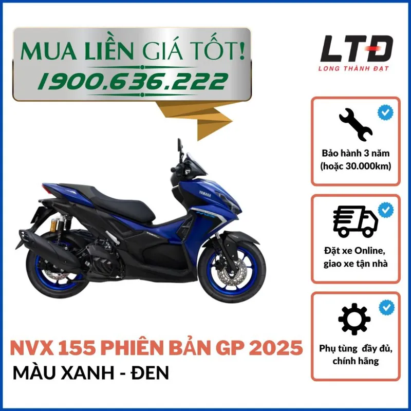 Sản phẩm xe yamaha nvx phien ban gp 2025 — Công Ty TNHH Thương Mại Long Thành Đạt — MST 0304034850