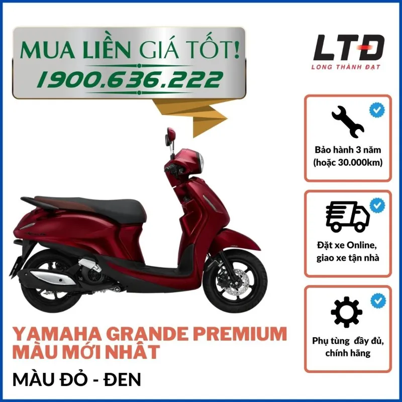 Sản phẩm yamaha grande phien ban dac biet mau moi nhat bjje do den — Công Ty TNHH Thương Mại Long Thành Đạt — MST 0304034850