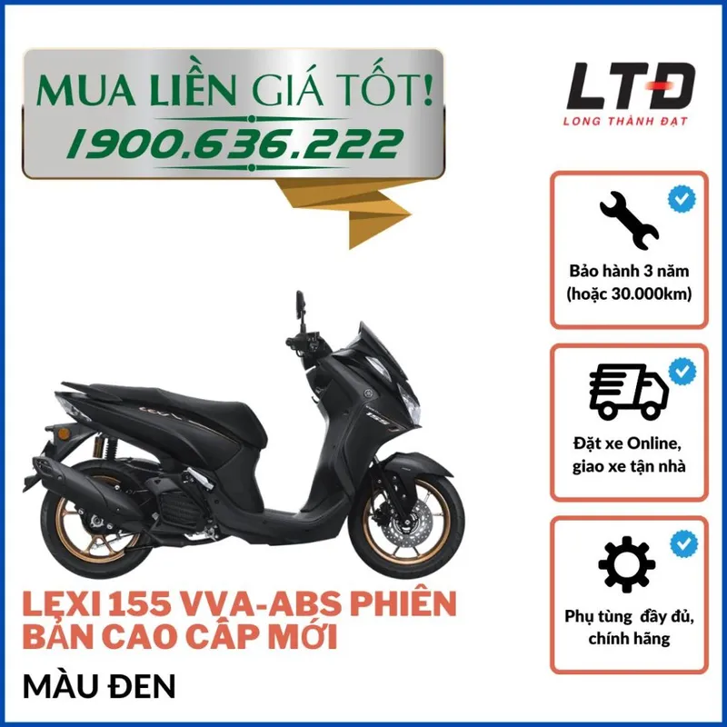 Sản phẩm yamaha lexi 155 vva abs phien ban cao cap moi bvy4 den — Công Ty TNHH Thương Mại Long Thành Đạt — MST 0304034850