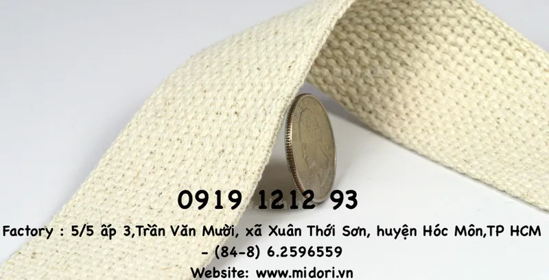 Sản phẩm 14780757801 — Dây Đai Dệt Midori - Công Ty TNHH Sản Xuất - Thương Mại Và Dịch Vụ Mi Đô Ri — MST 0304039062