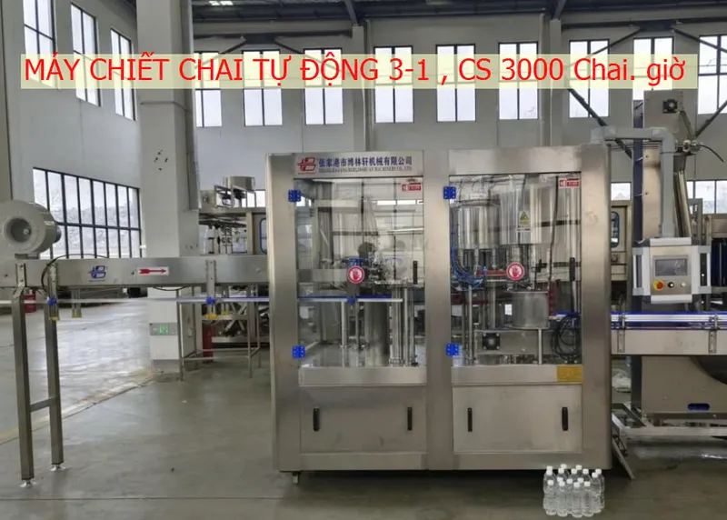 Sản phẩm may chiet chai 300 500ml tu dong cs 2500 3000 chai gio — Công Ty TNHH Công Nghệ Kỹ Thuật Xử Lý Nước Trung Diệp Tín — MST 0304106103