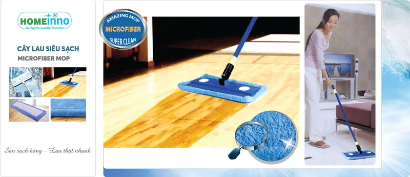 Sản phẩm Cây Lau Siêu sạch 2(2) — Dụng Cụ Vệ Sinh Homeinno - Công Ty TNHH Canh Tân Gia — MST 0304143151