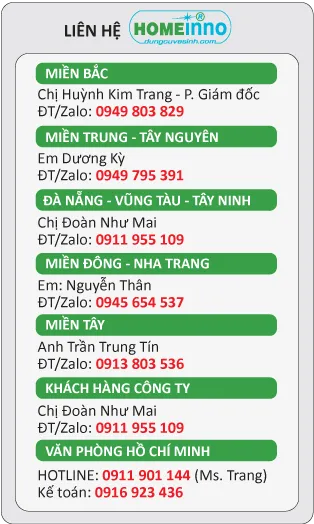 Sản phẩm dia chi mua hang_s3903 — Dụng Cụ Vệ Sinh Homeinno - Công Ty TNHH Canh Tân Gia — MST 0304143151