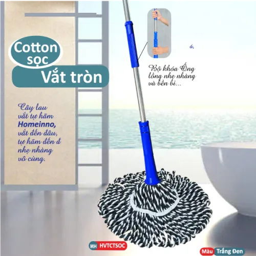 Sản phẩm cay lau vat tu ham tron cotton soc_s3891 — Dụng Cụ Vệ Sinh Homeinno - Công Ty TNHH Canh Tân Gia — MST 0304143151
