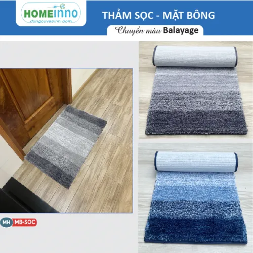 Sản phẩm striped fluffy polyester door mat balayage_s3993 — Dụng Cụ Vệ Sinh Homeinno - Công Ty TNHH Canh Tân Gia — MST 0304143151